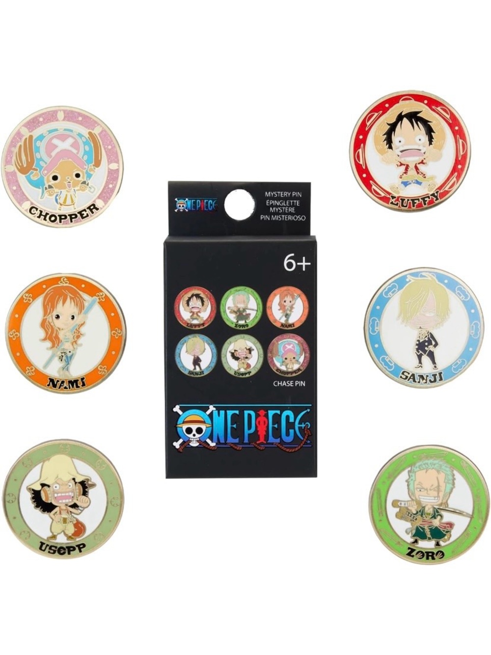One Piece 25th Anniversary Chibi Mystery Enamel Pin Blind Box Factory Sealed